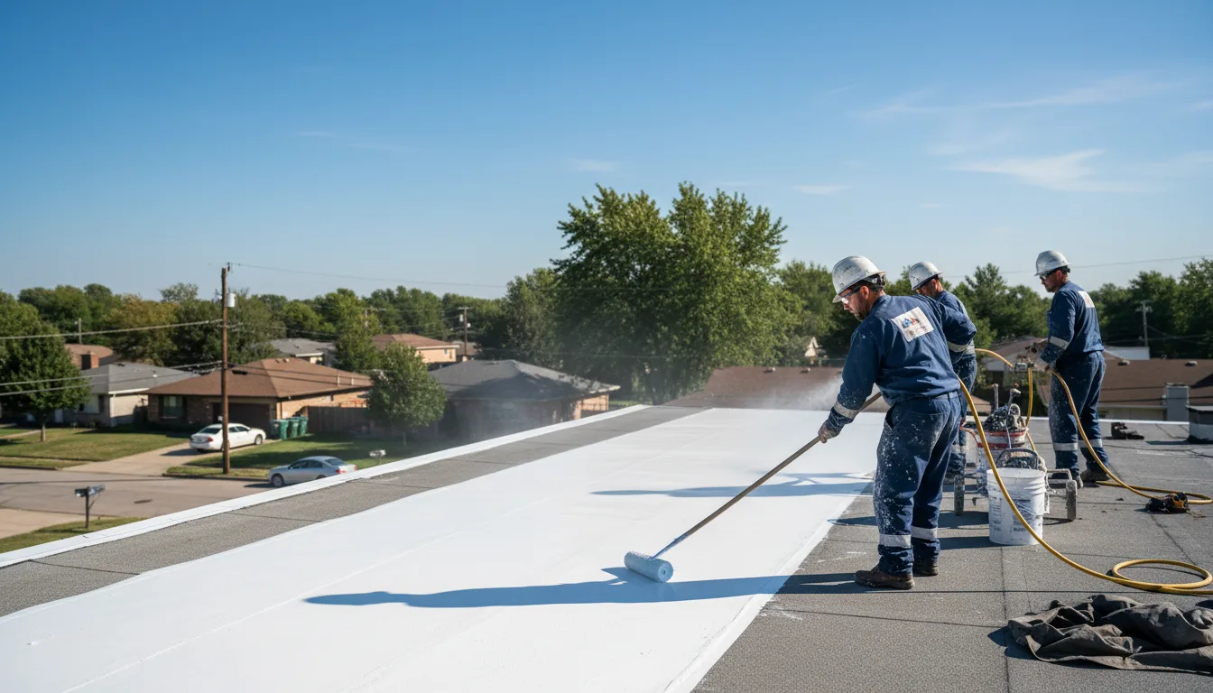 Commercial roof coating in Ladora, IA near me